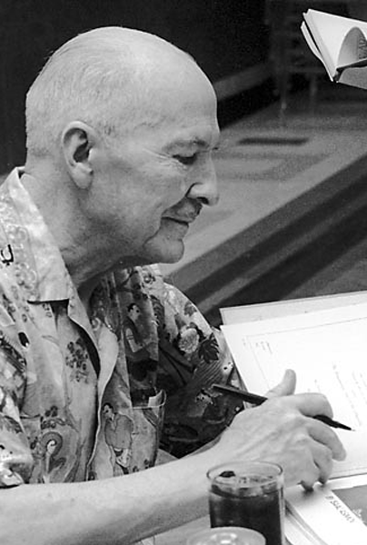 Picture of Robert A. Heinlein. 