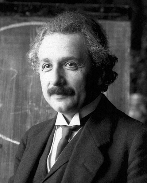 Albert Einstein during a lecture in Vienna in 1921 (age 42). Picture of Albert Einstein.