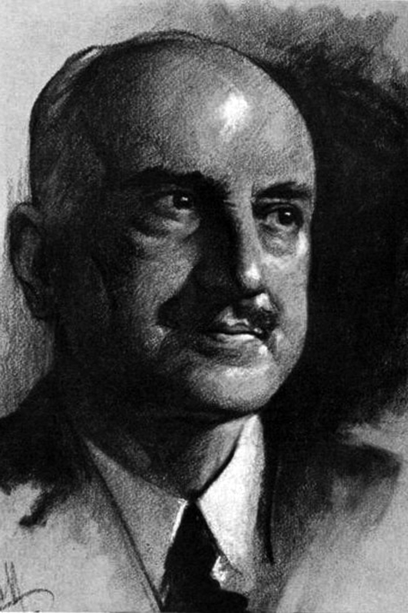 Picture of George Santayana. The copyrights of Time magazine are held by Time, Inc. Copyright was not renewed on this early issue, which has therefore fallen into the public domain per US law.
