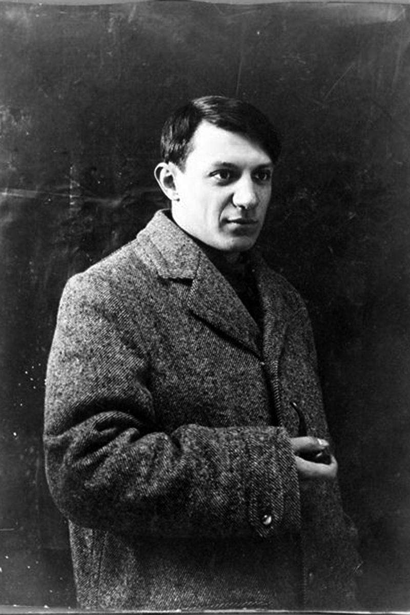 Picture of Pablo Picasso. This work is in the public domain in the United States because it was published (or registered with the U.S. Copyright Office) before January 1, 1927.